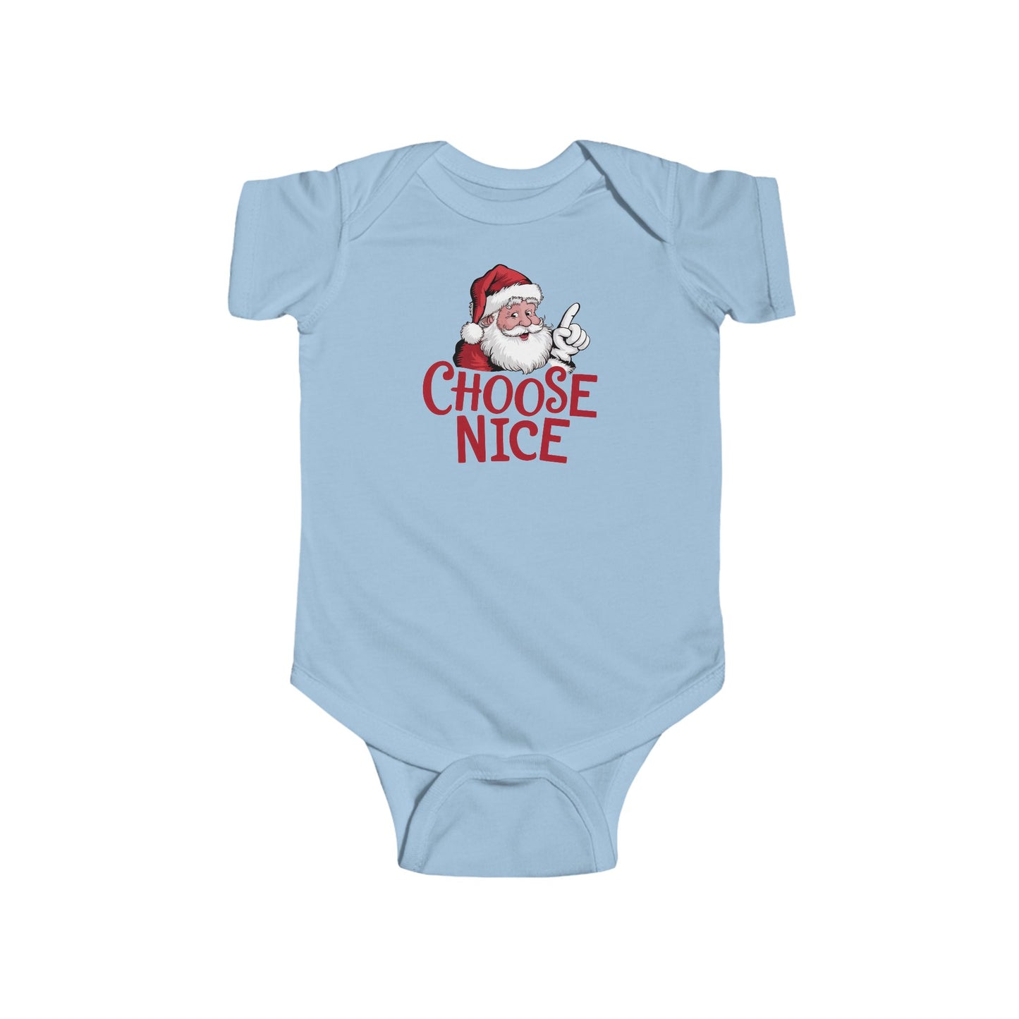 Choose Nice Santa Onesie baby shower gift