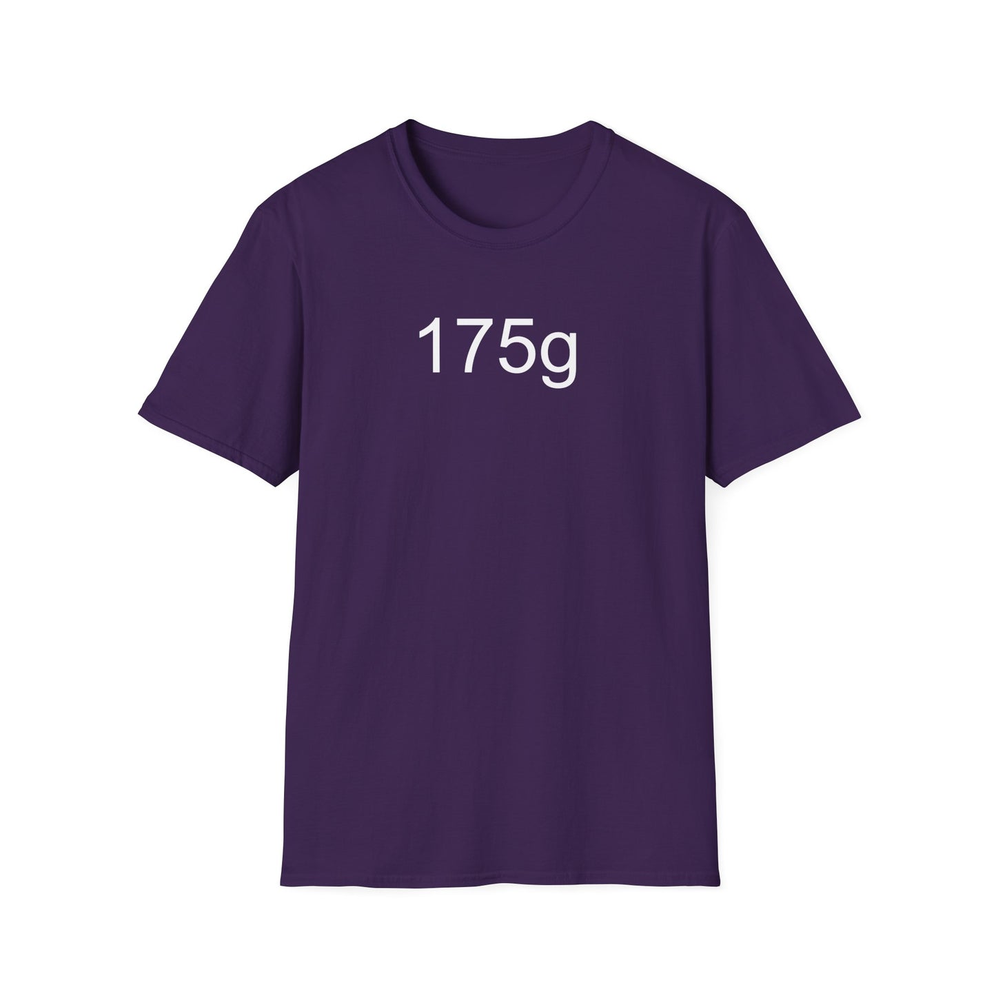 175g ultimate frisbee shirt with caption 175g purple
