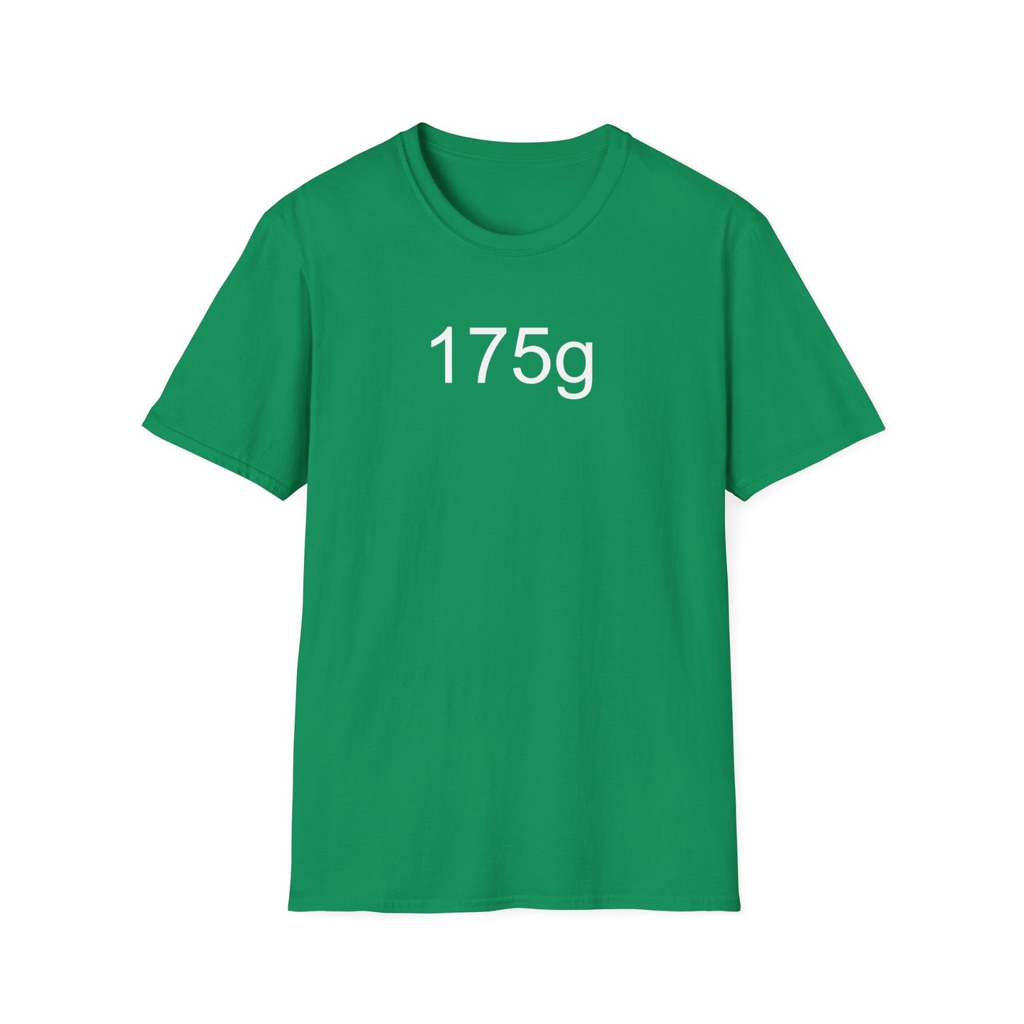 175g ultimate frisbee shirt with caption 175g green