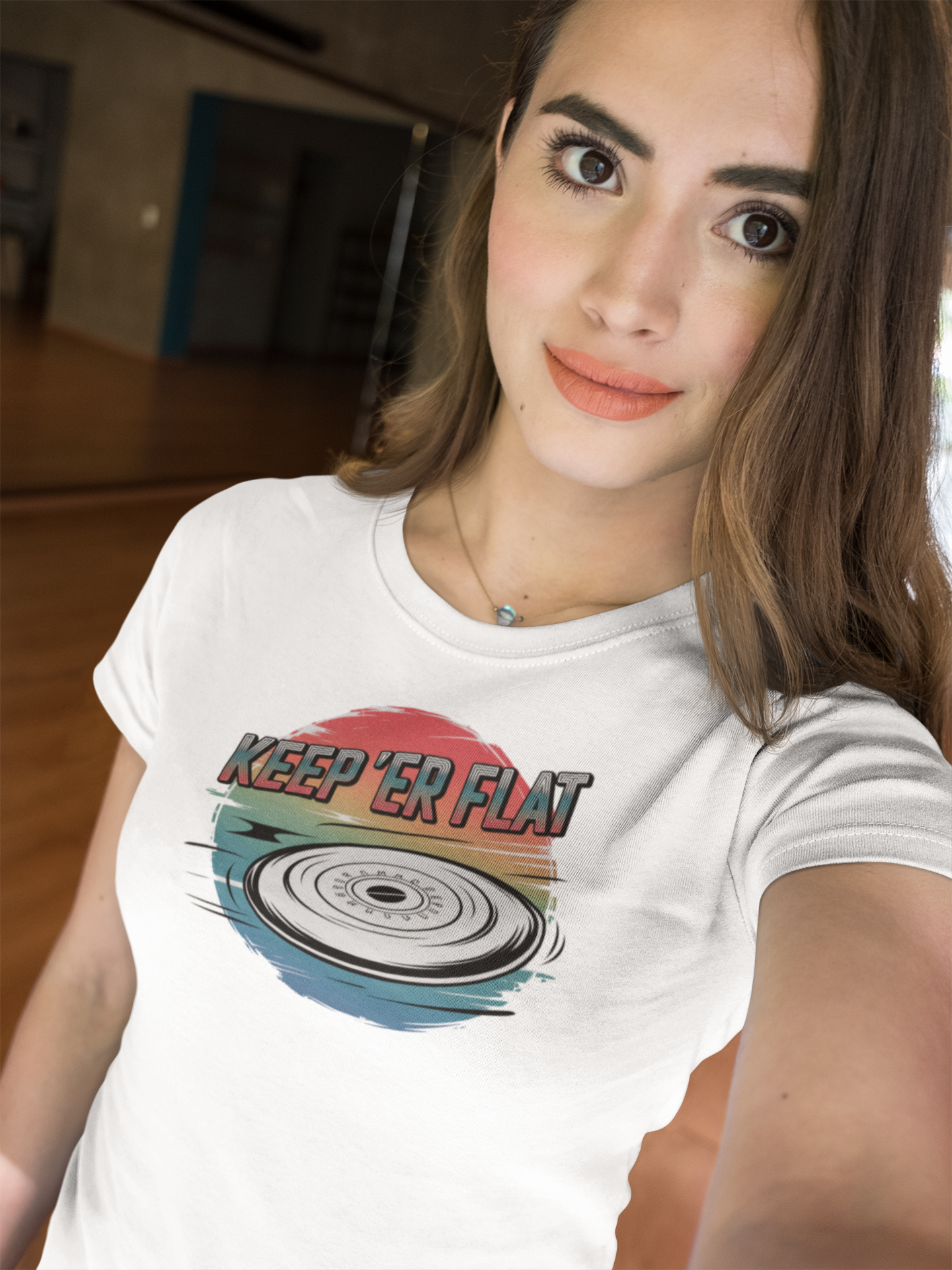 keep er flat frisbee shirt