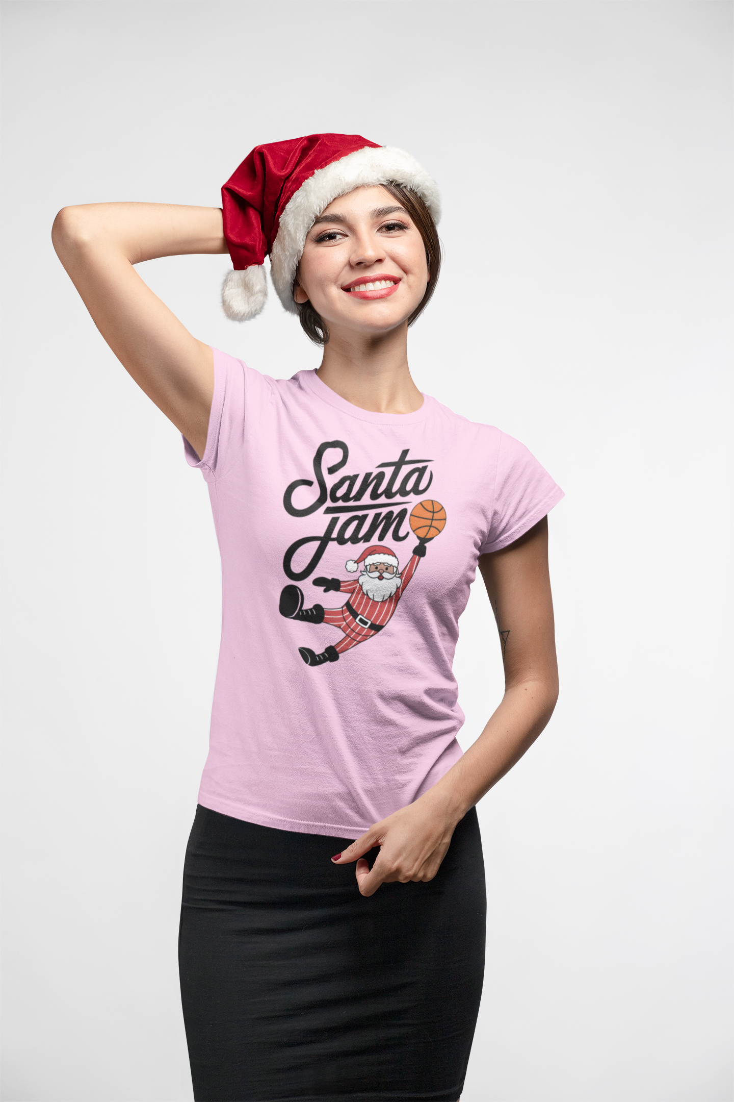 Santa Jam Claus Basketball Shirt