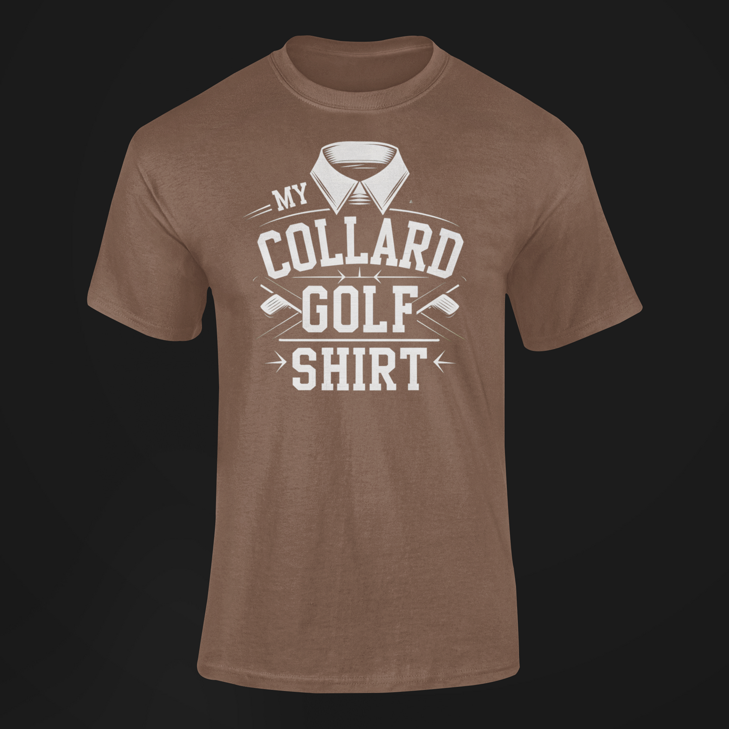 a funny golf t-shirt with the caption My Collard Golf Shirt