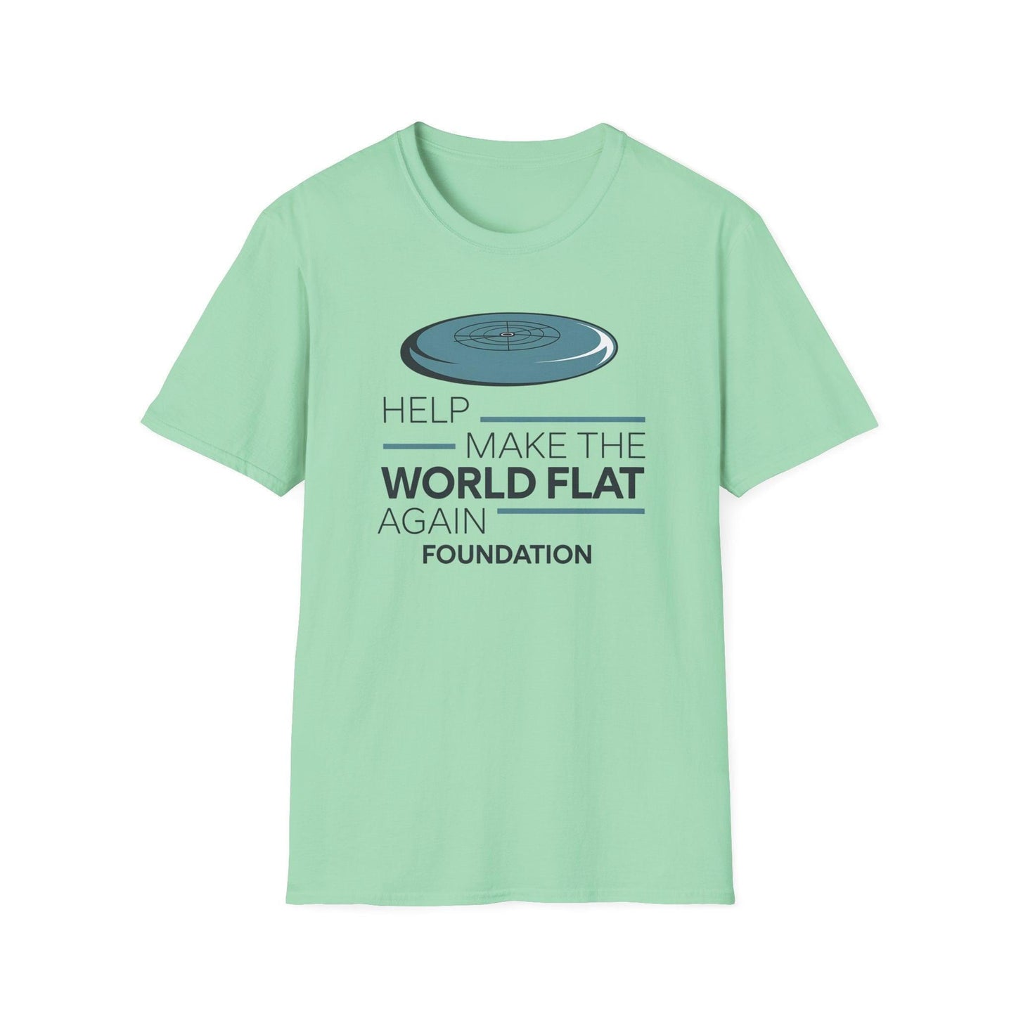flat again shirt frisbee