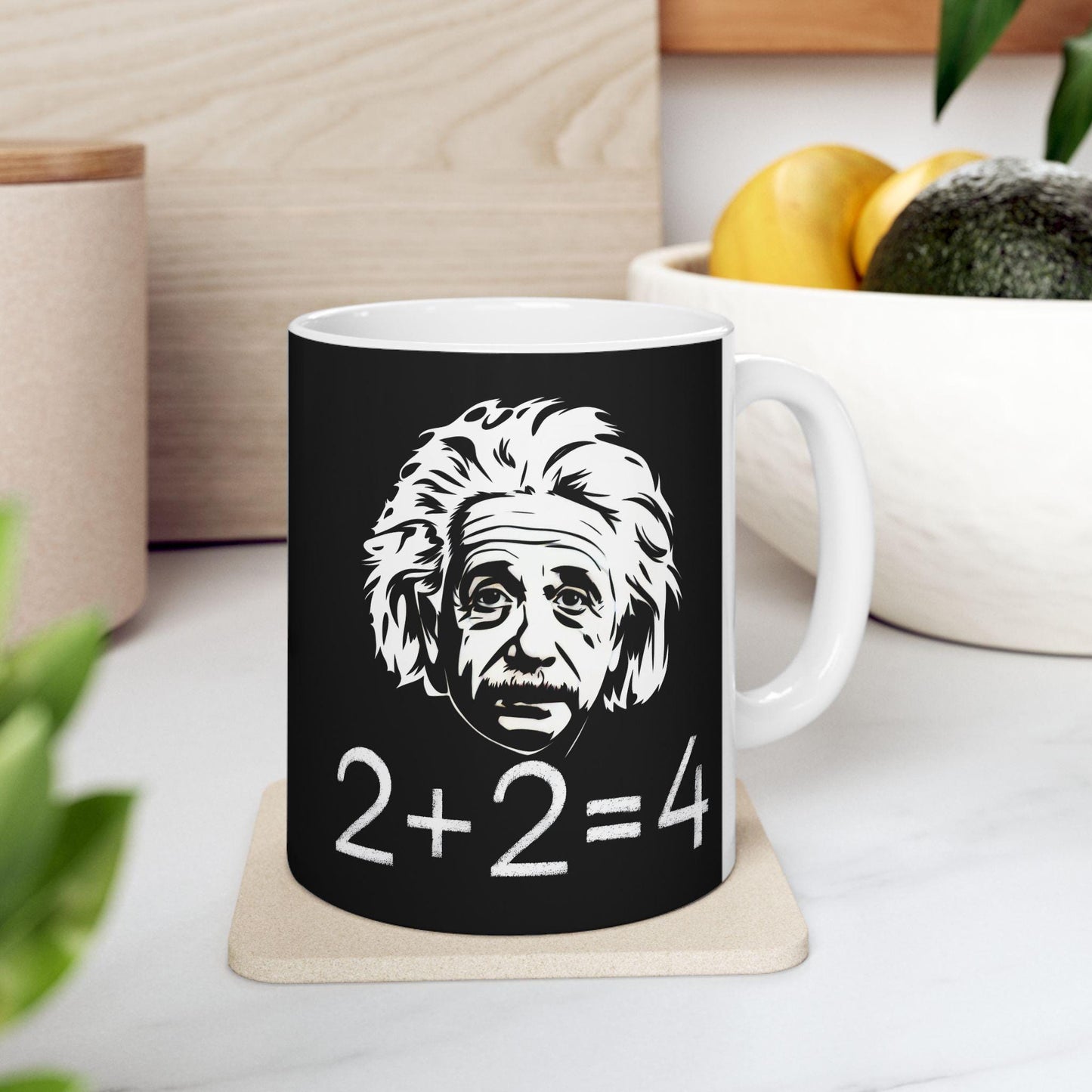 coffee mug with einstein for geek