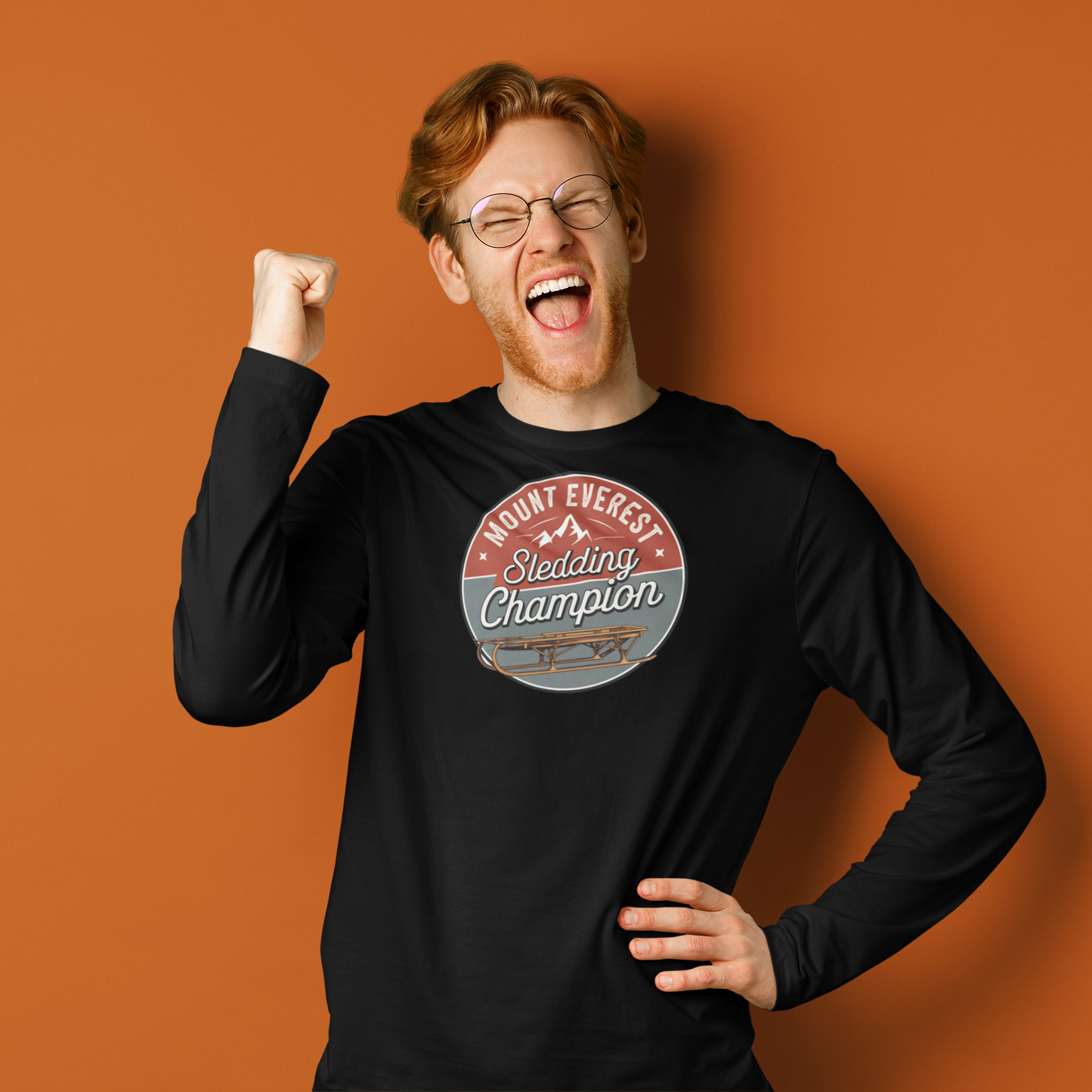 sledding is fun shirt