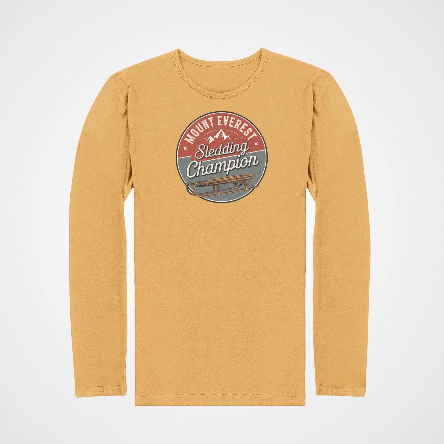 Mount Everest Sledding Champion|Winter Fun Shirt|Love Sledding|Gift For Sledder|Favorite Winter Sledding|Funny Snow Attire|Ski Racing Shirt