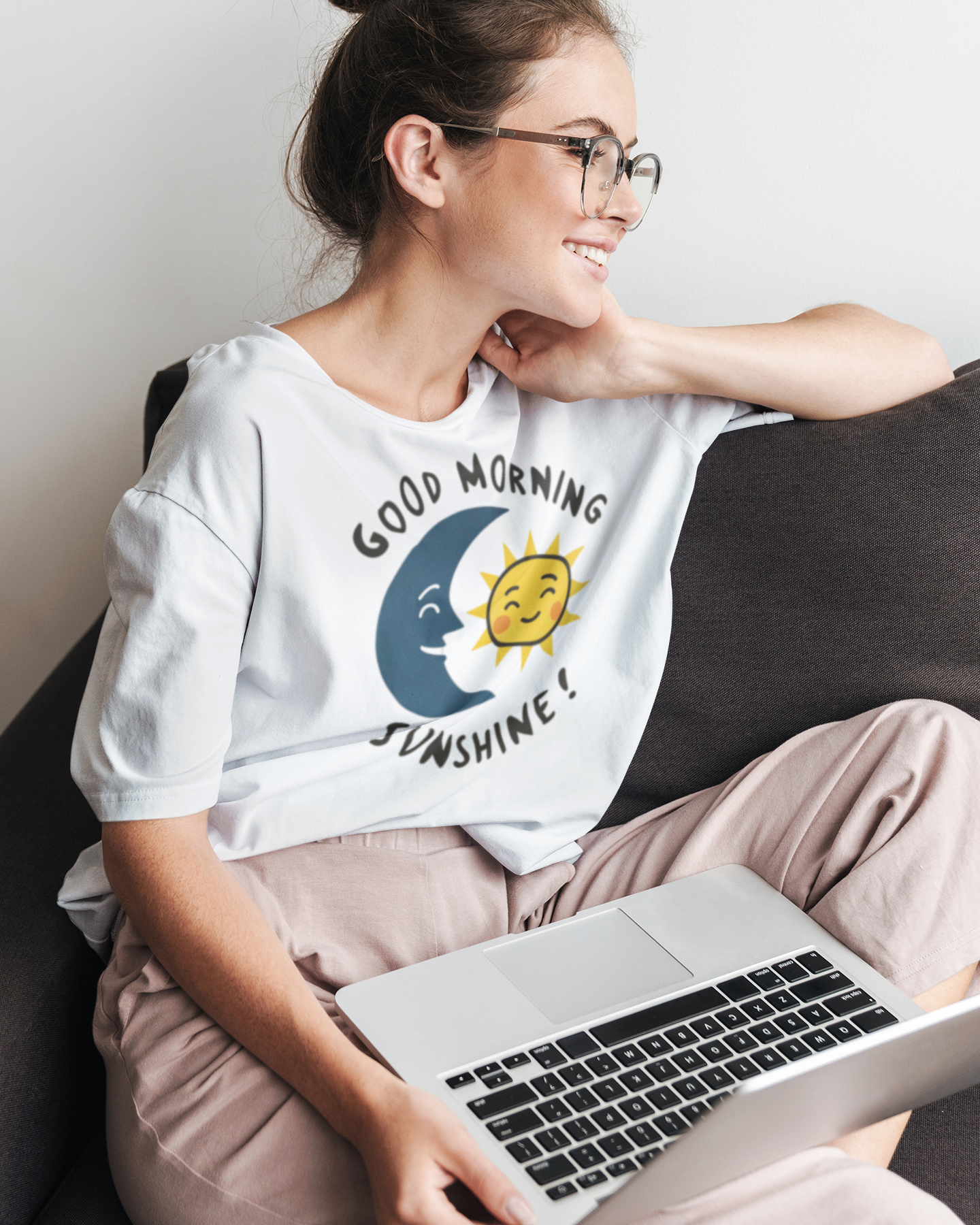 Good Morning Sunshine T-Shirt|Couples T-Shirt|Perfect Gifts For Her|Inspiration Shirts|Moon Shirt