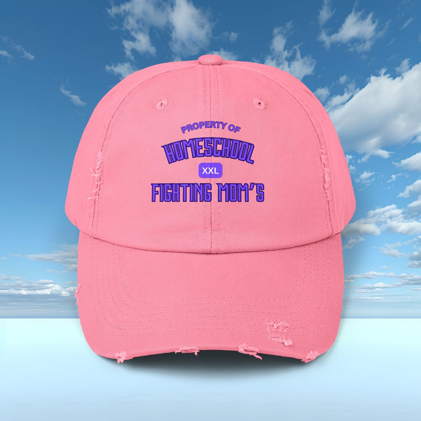 homeschool embroidery on hat