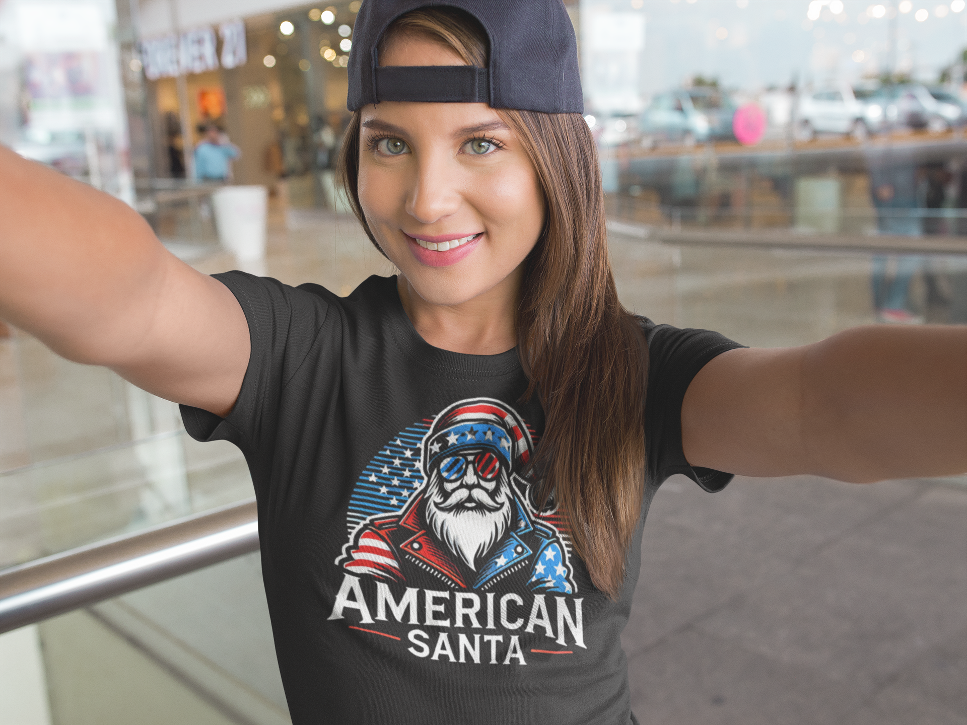 patriotic santa