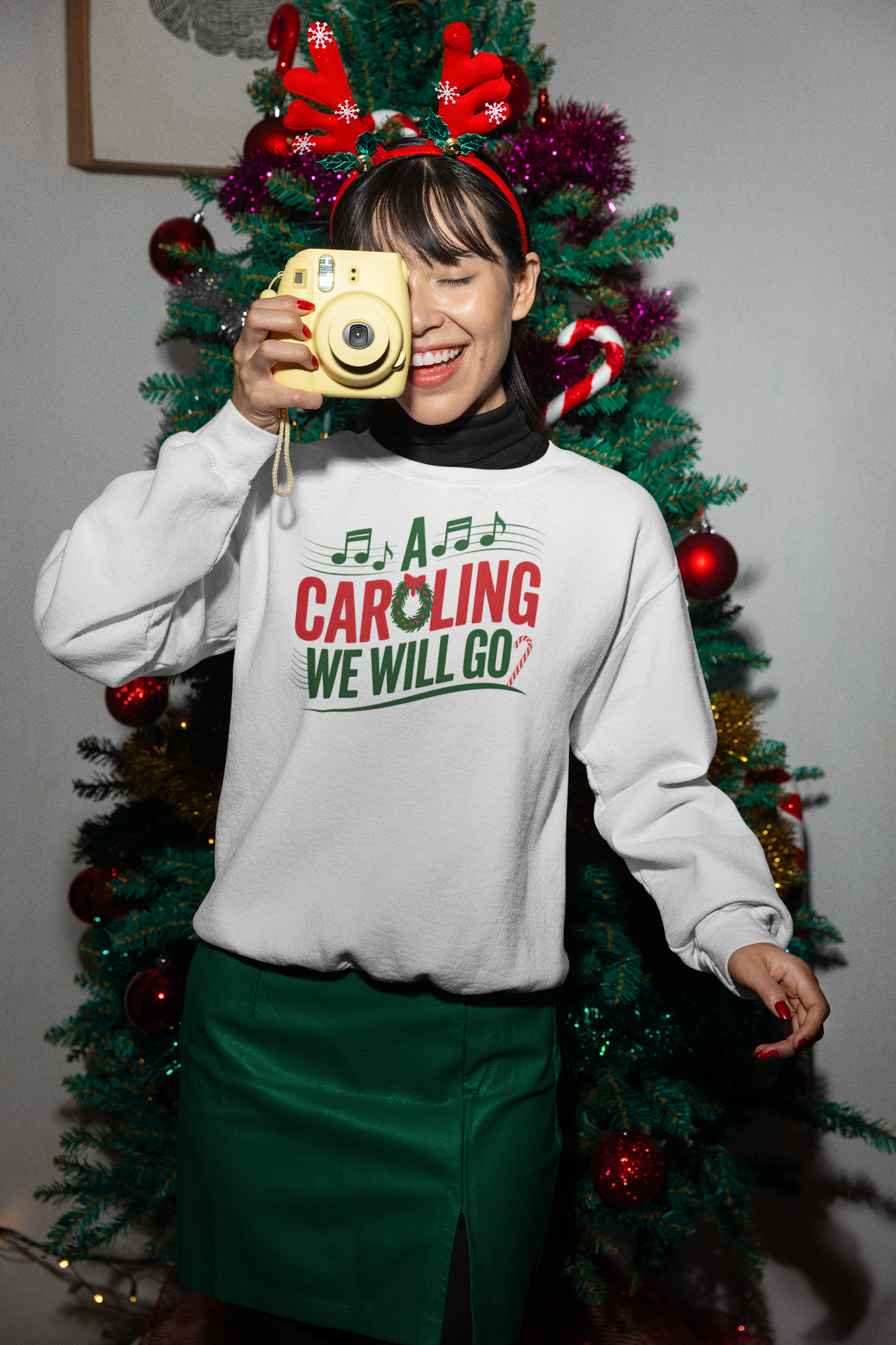 A Caroling We Will Go Sweatshirt choir gift