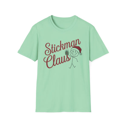 Stickman Claus Funny Christmas Shirt funny man with santa claus lover
