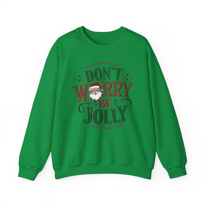 Santa Claus Don't worry be Jolly christmas sweatshirt Ugly sweater 