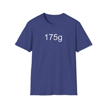 175g ultimate frisbee shirt with caption 175g