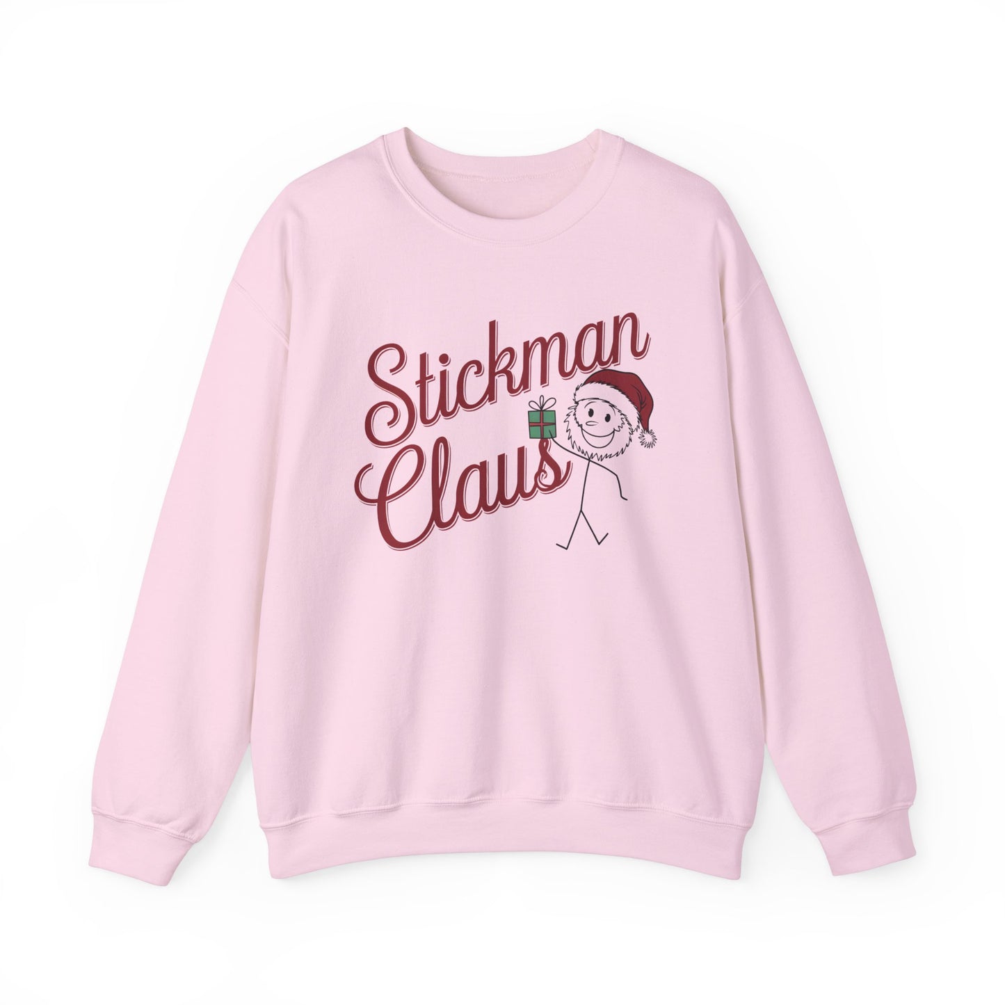 Stickman Santa Claus Funny Sweatshirt | Gift for Santa Lovers| Stickman Fans | Artist Apparel|Unique Santa Shirt