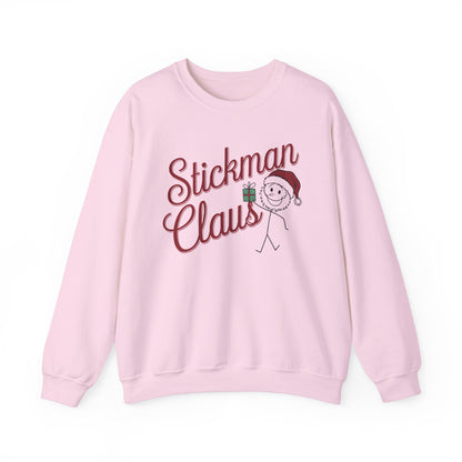 Stickman Santa Claus Funny Sweatshirt | Gift for Santa Lovers| Stickman Fans | Artist Apparel|Unique Santa Shirt
