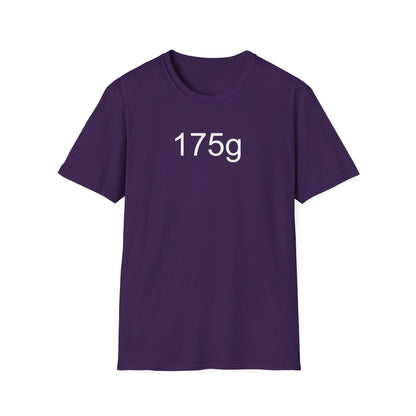 175g ultimate frisbee shirt with caption 175g purple