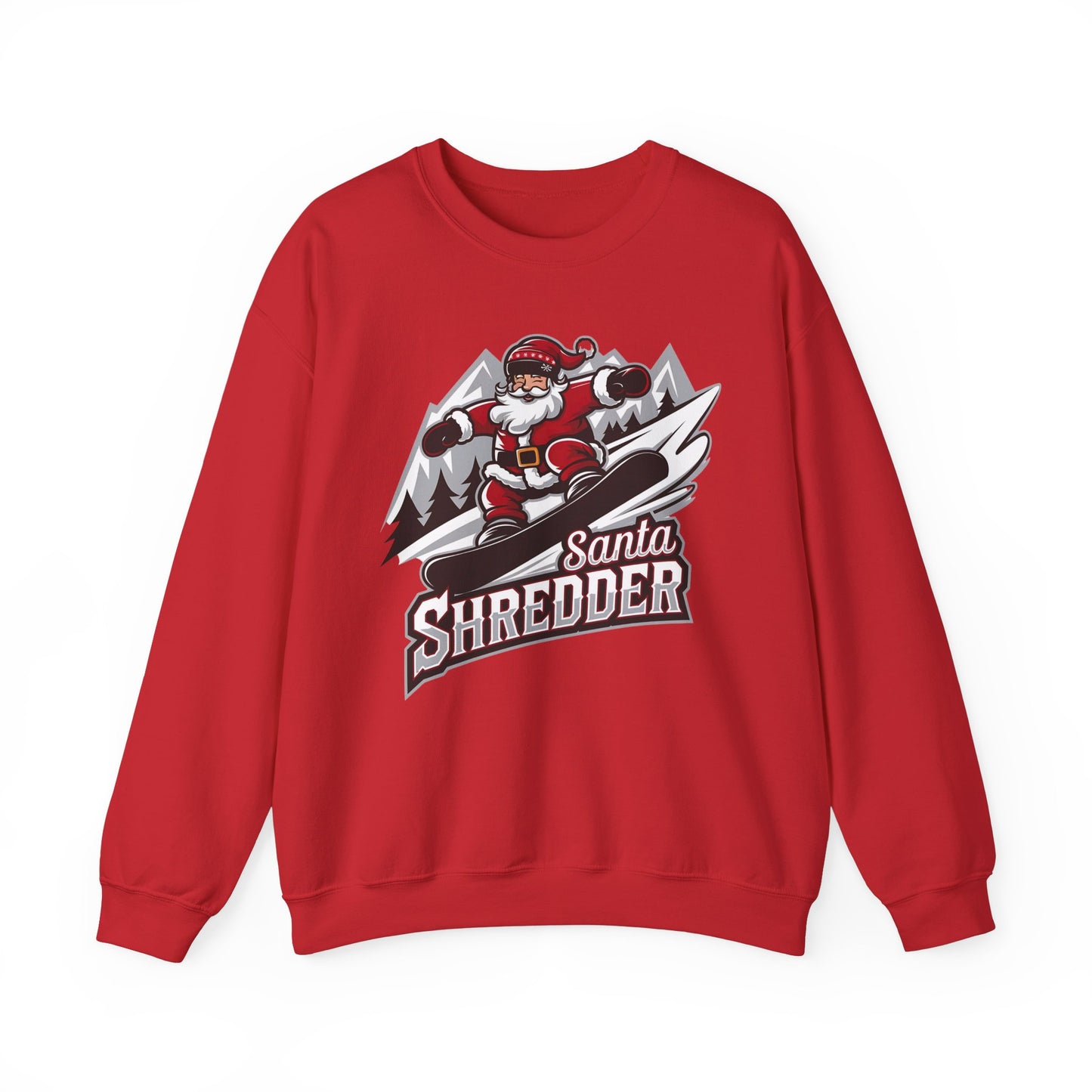 snowboarder santa