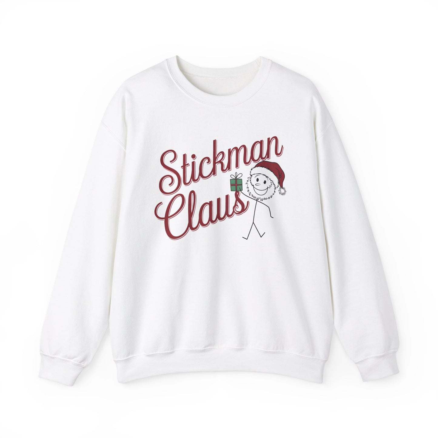 Stickman Santa Claus Funny Sweatshirt | Gift for Santa Lovers| Stickman Fans | Artist Apparel|Unique Santa Shirt