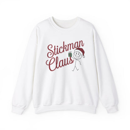 Stickman Santa Claus Funny Sweatshirt | Gift for Santa Lovers| Stickman Fans | Artist Apparel|Unique Santa Shirt