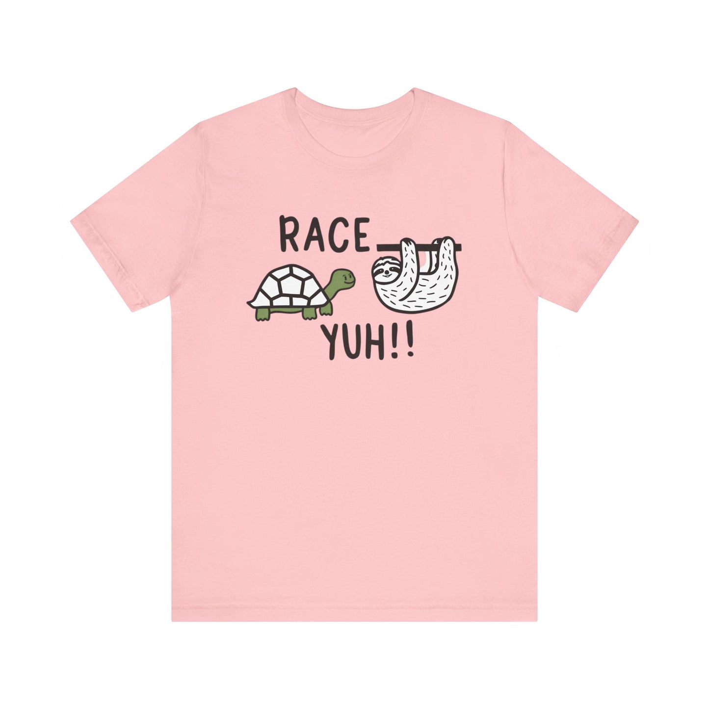 funny tortoise vs sloth race yuh track t shirt