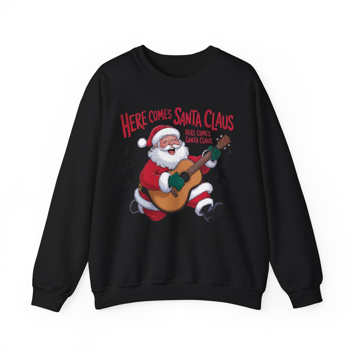 Here Comes Santa Claus Sweatshirt  Caroling Shirt