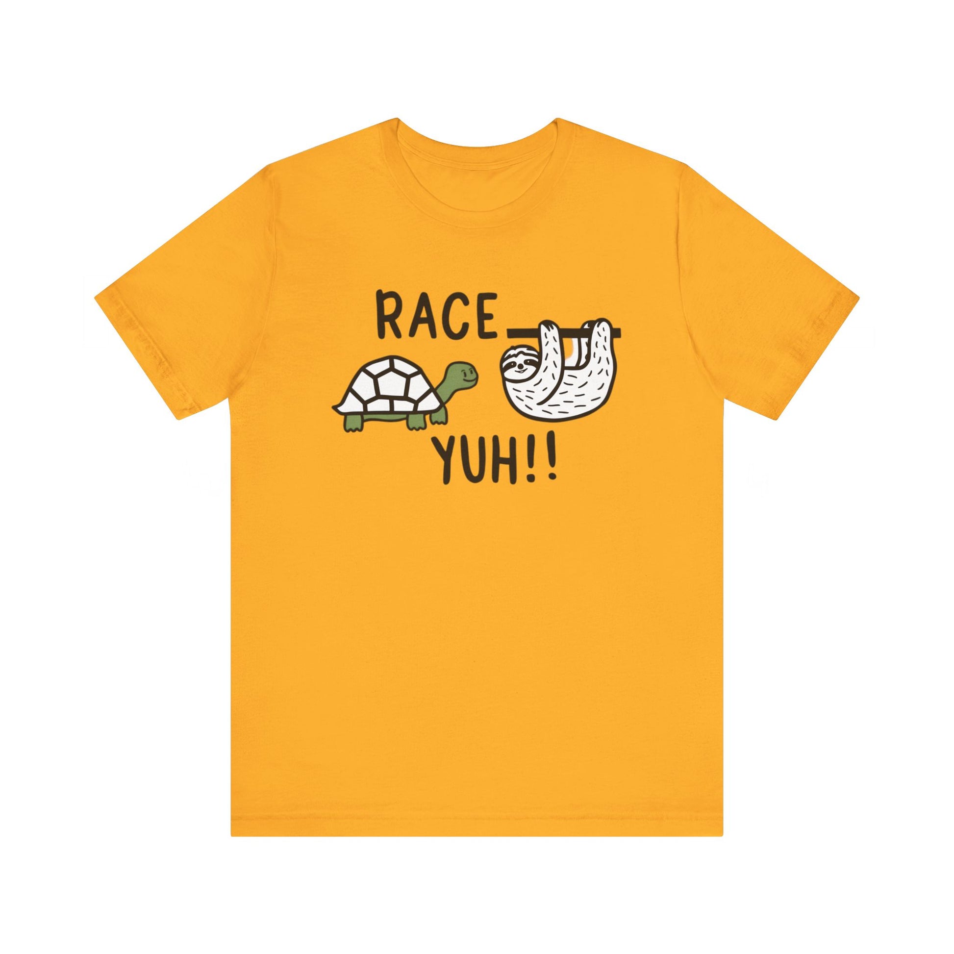 tortoise vs sloth race yuh track shirt