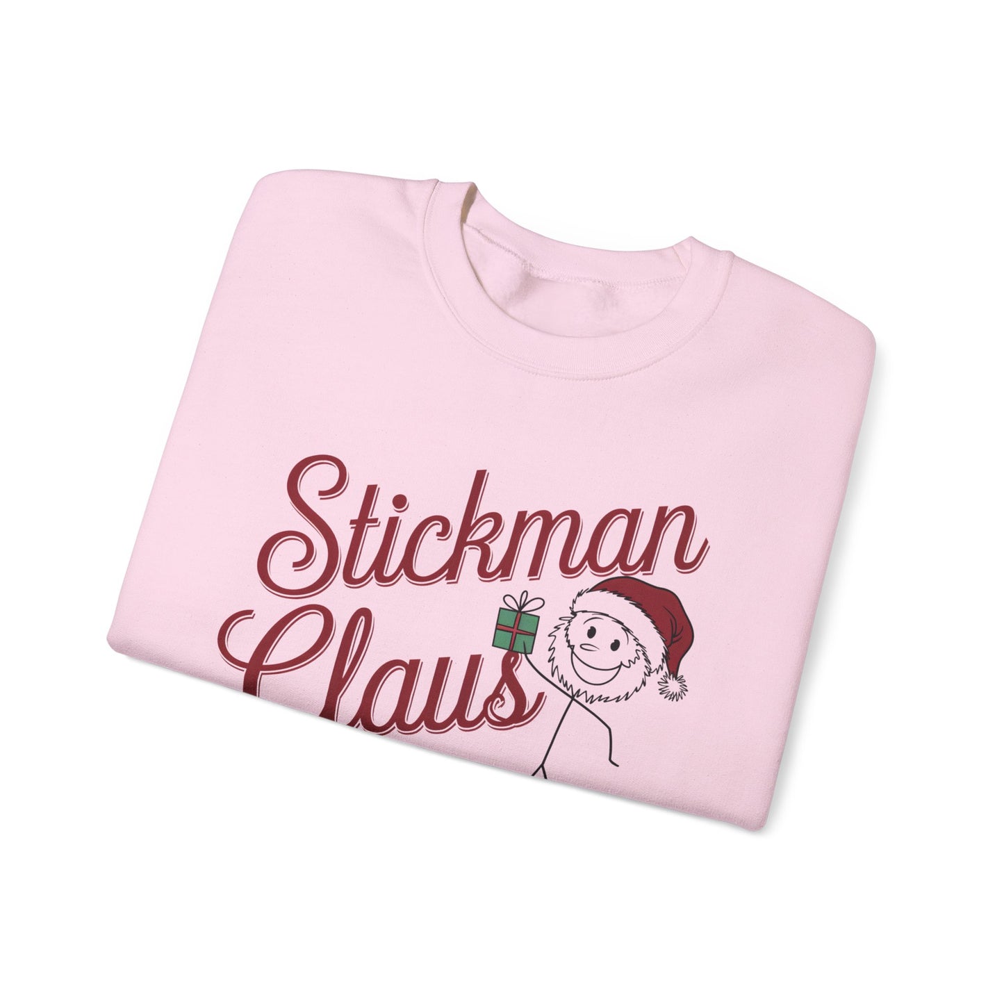 Stickman Santa Claus Funny Sweatshirt | Gift for Santa Lovers| Stickman Fans | Artist Apparel|Unique Santa Shirt