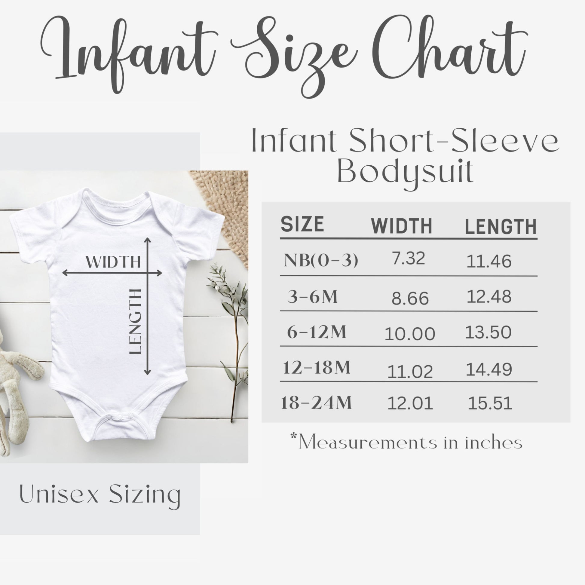 infant size chart