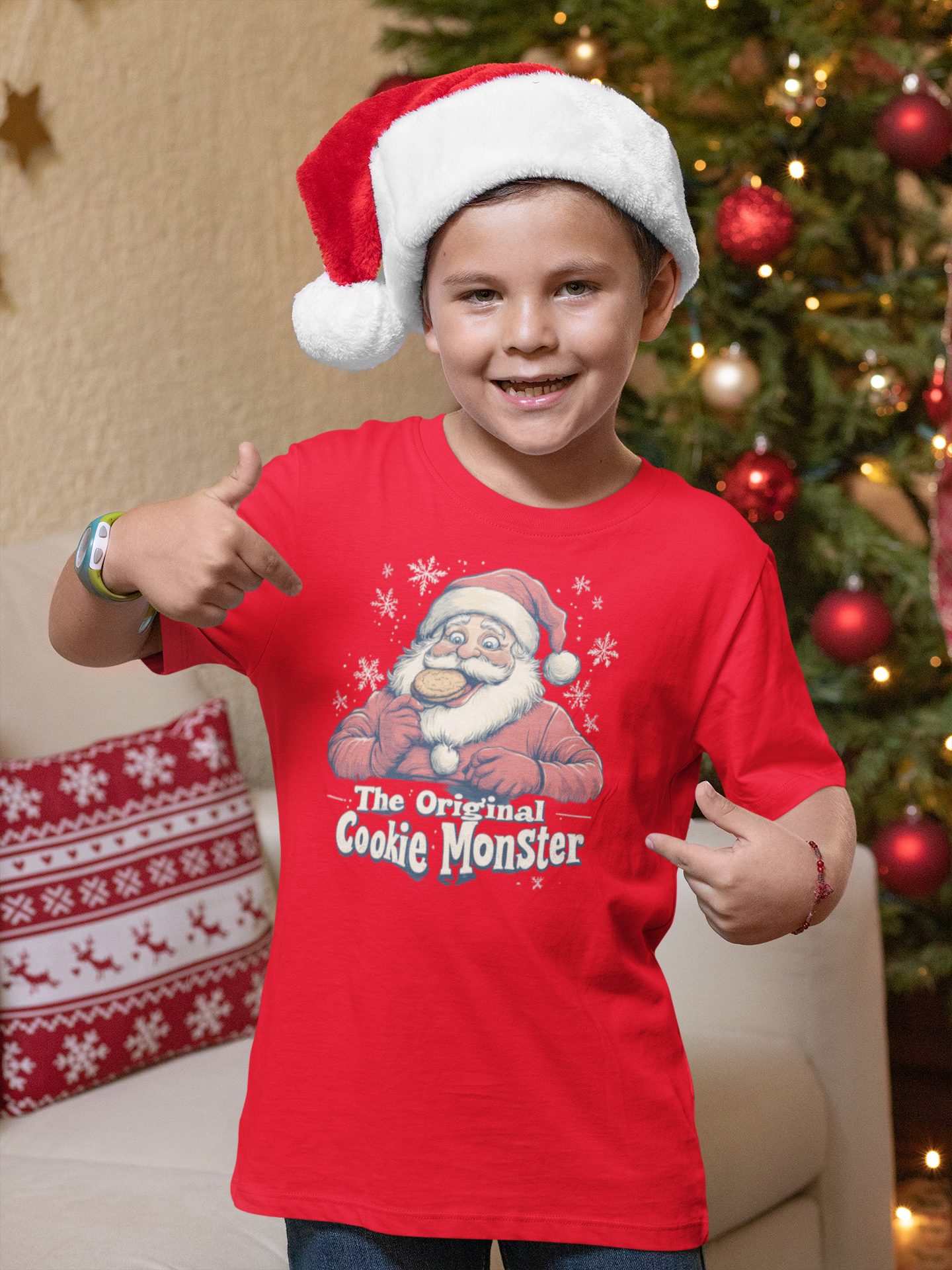 kid santa shirt
