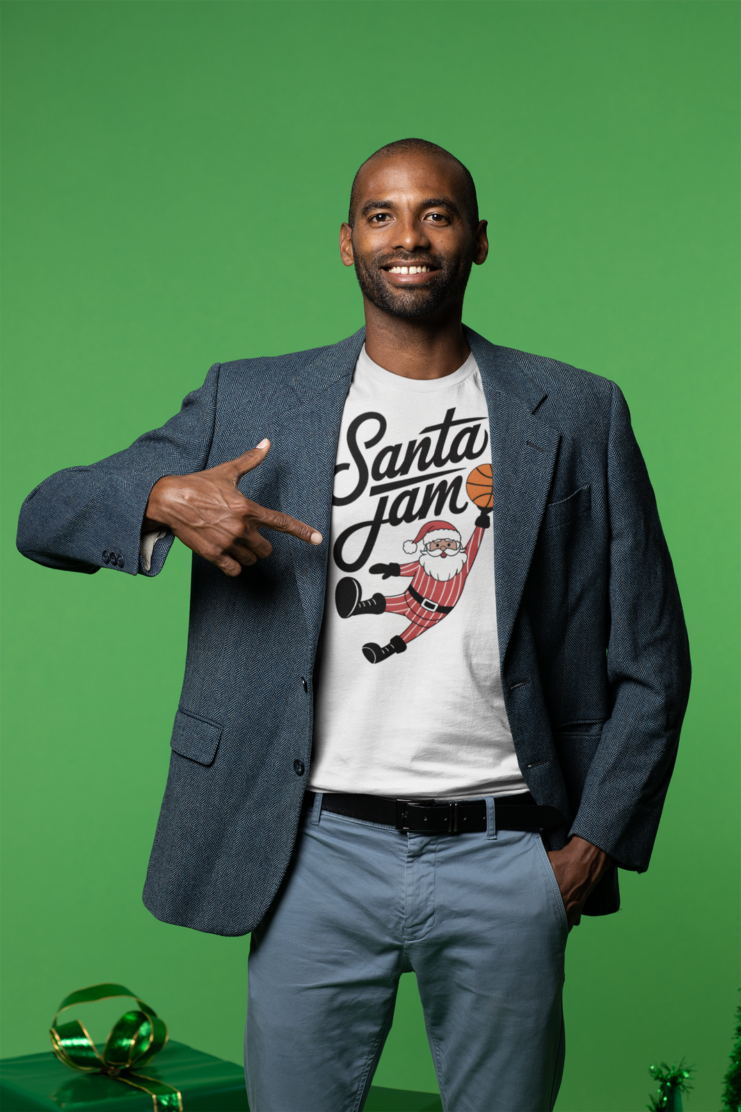 Santa Claus Basketball Shirt