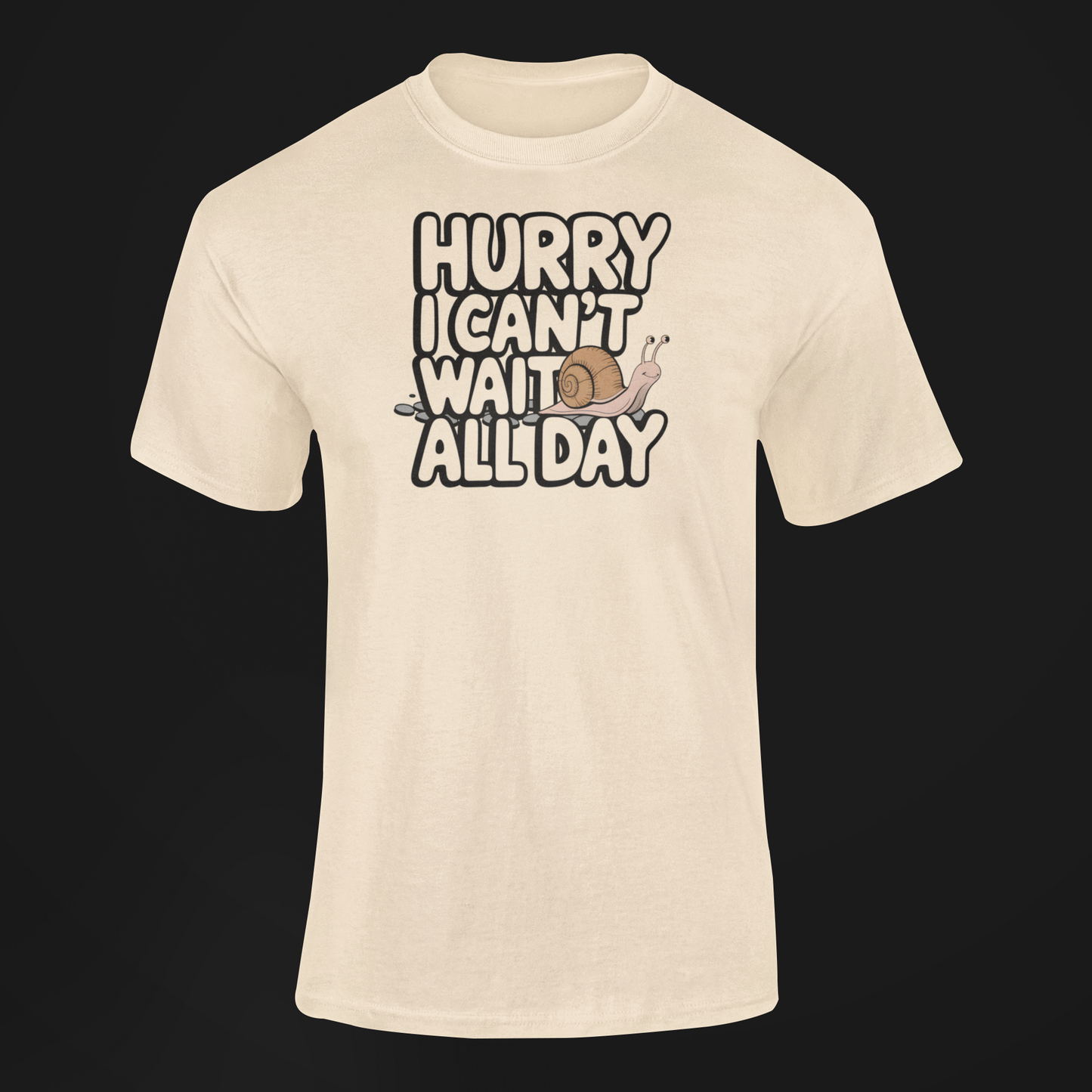 Hurry I Can't Wait All Day Funny Snail T-Shirt|Gift For Her|Couples Gift|Snail lovers|Best Lounge Shirt|Favorite Snail Shirt