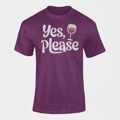 Yes, Please Wine Lover funny shirt