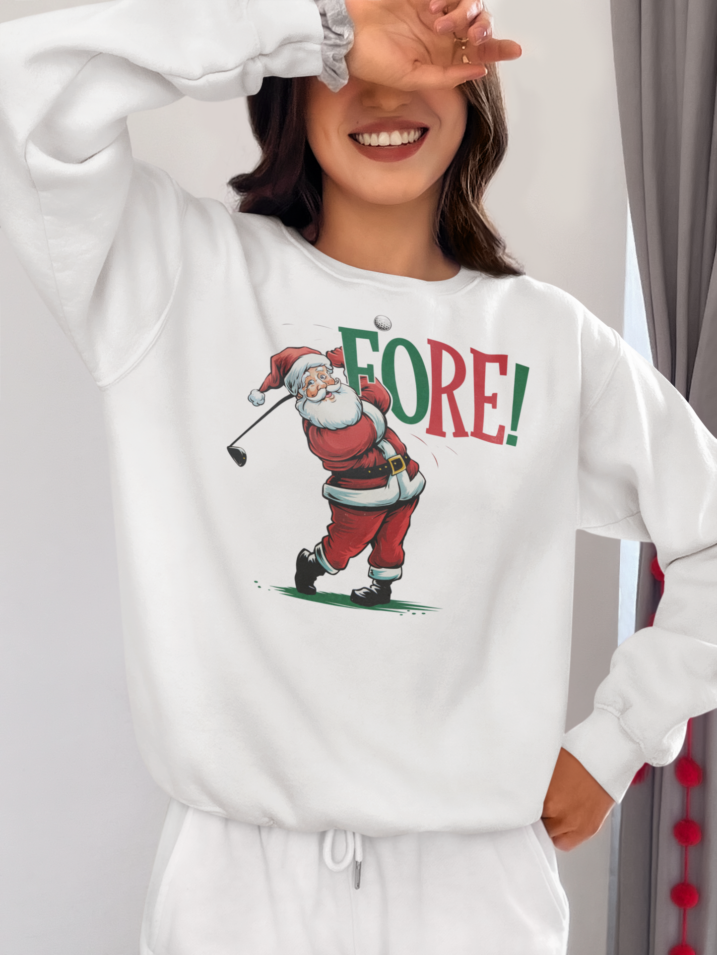 santa golfer