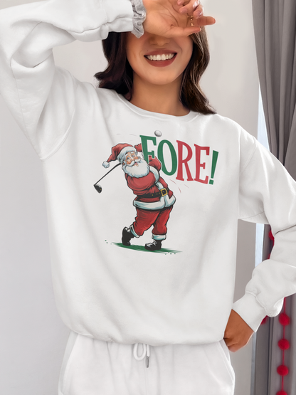 santa golfer