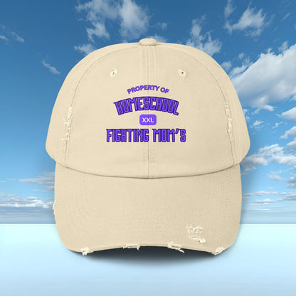 homeschool fighting mom's embrodery on hat