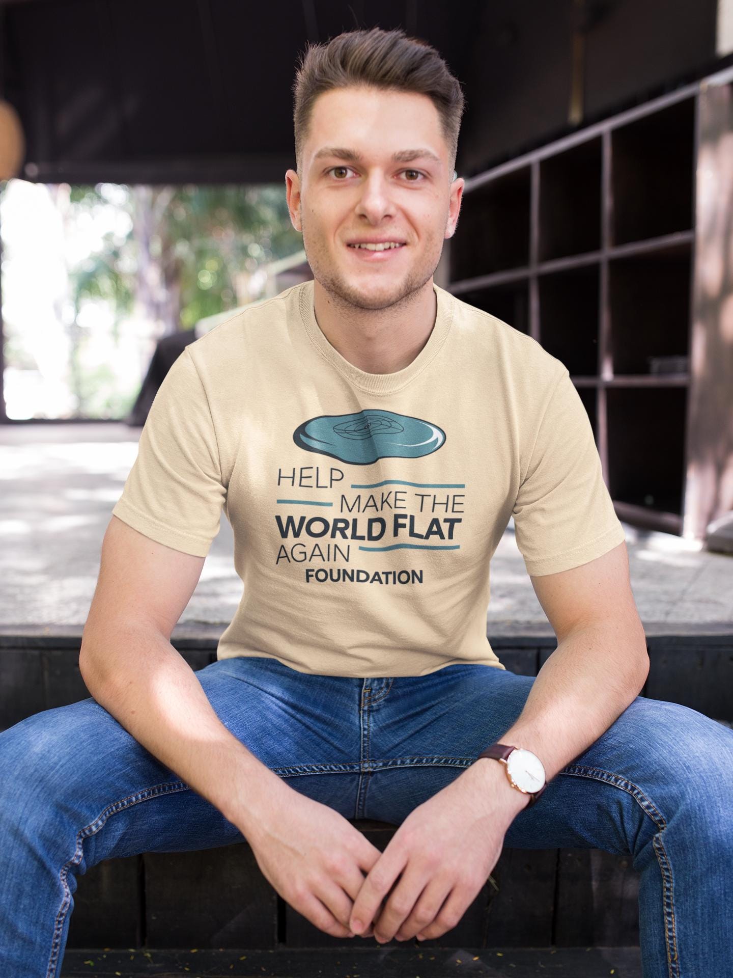 help make the world flat again shirt