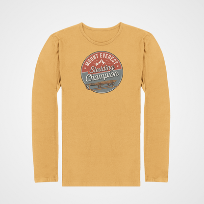 Mount Everest Sledding Champion|Winter Fun Shirt|Love Sledding|Gift For Sledder|Favorite Winter Sledding|Funny Snow Attire|Ski Racing Shirt