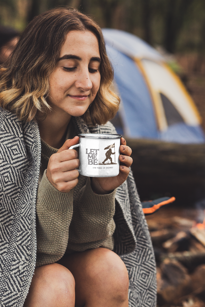Let Me Be I'm Tired Of Hiding Bigfoot Enamel Camp Cup)|Bigfoot Fans|Favorite Bigfoot Gift|Best Bigfoot Gifter