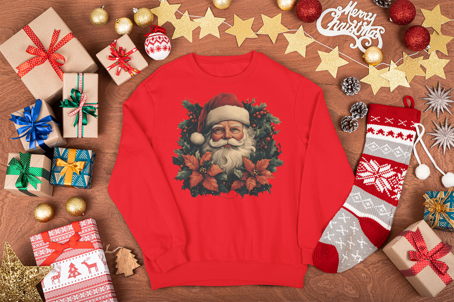 art santa sweatshirt