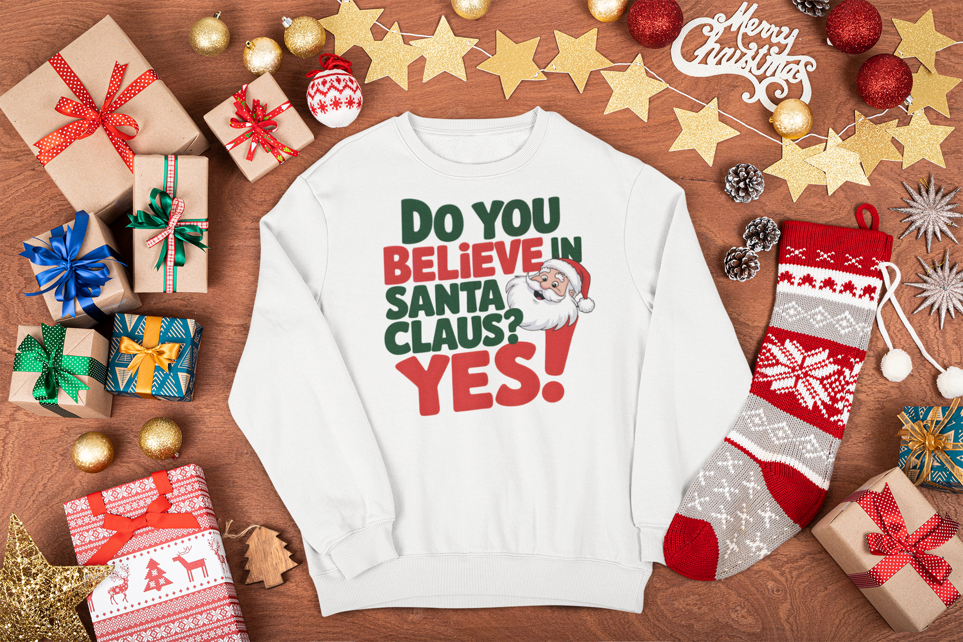 santa ugly sweater
