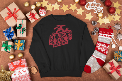 santa snowboarder