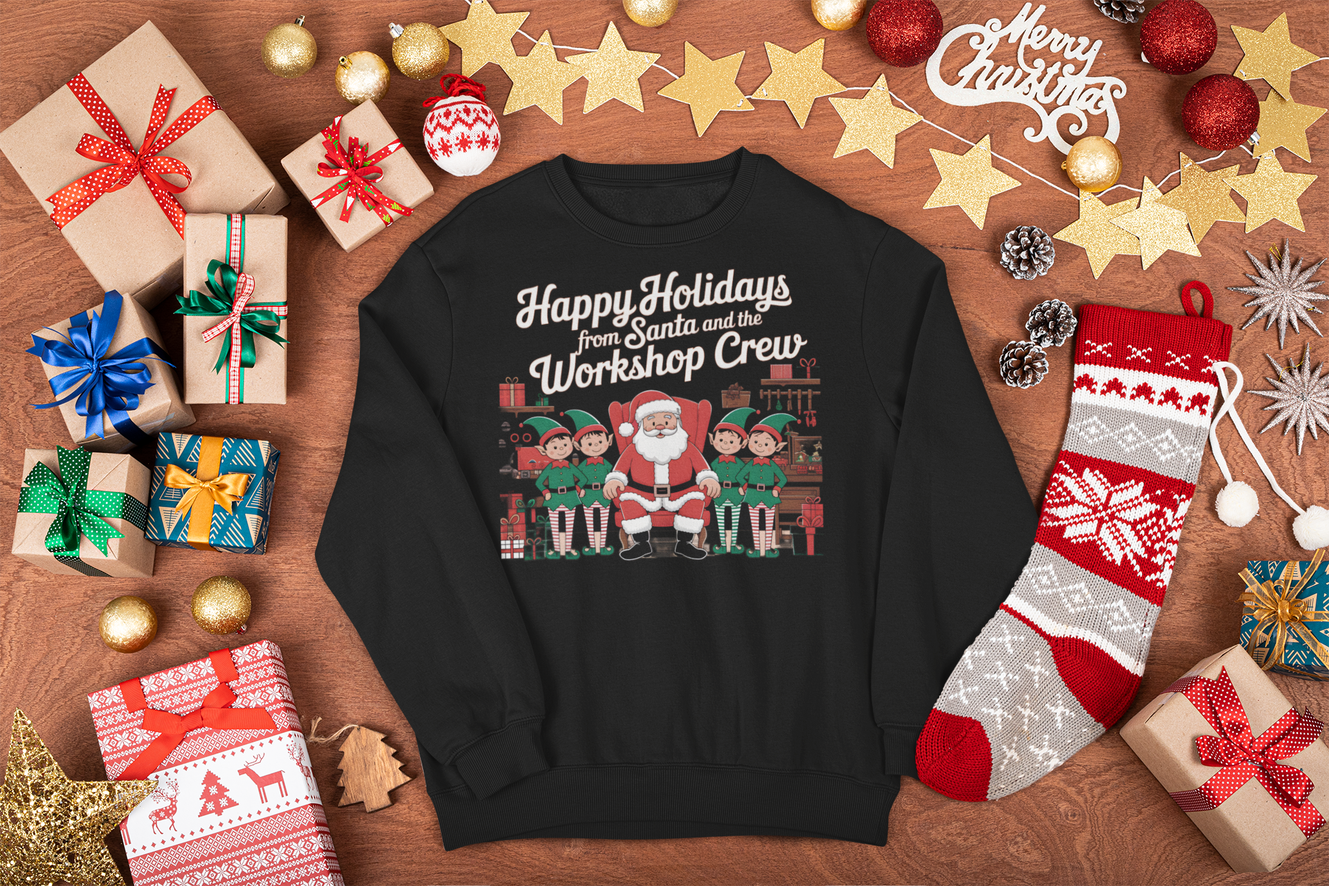 ugly sweater christmas employee card