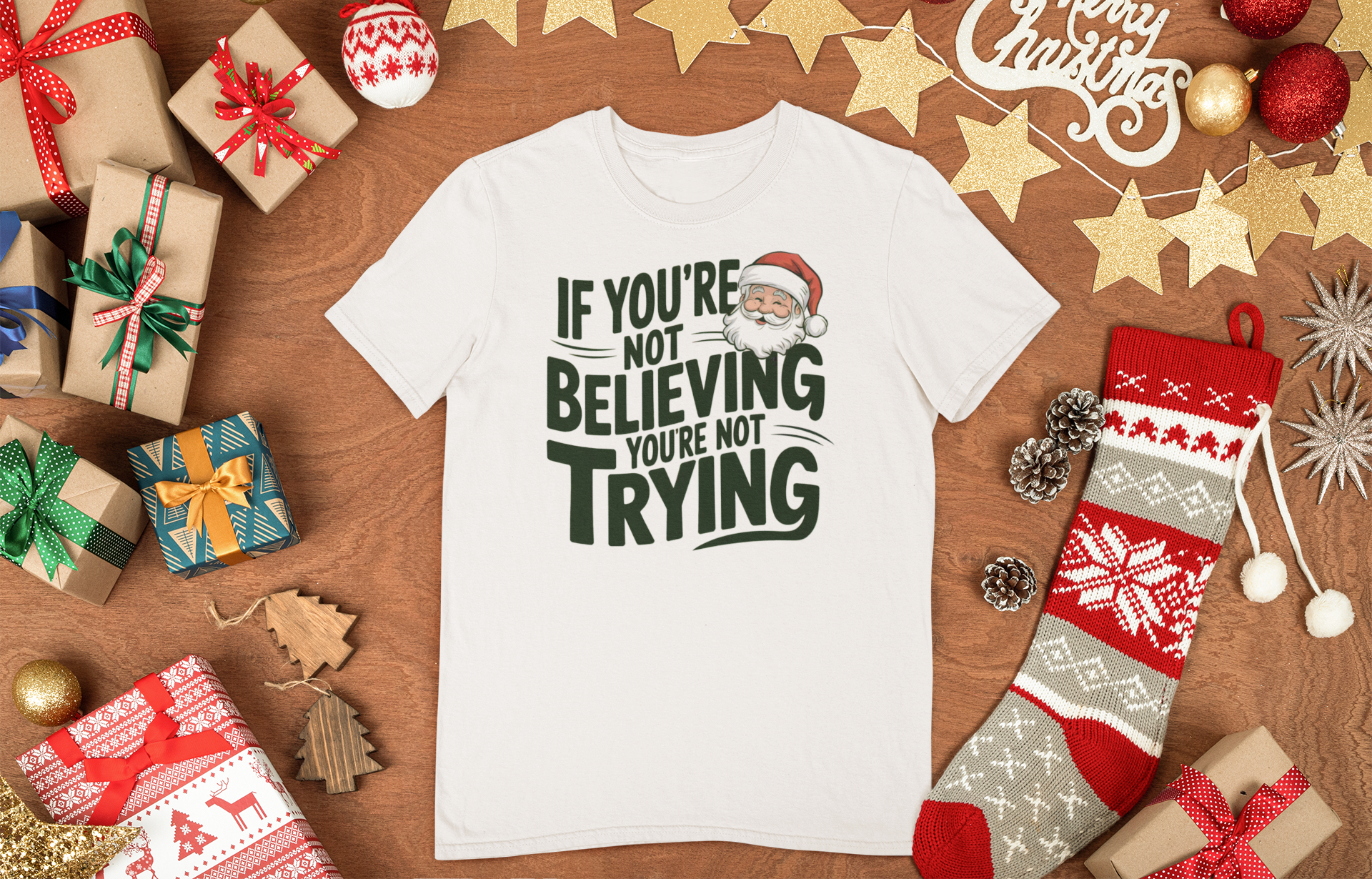 still believe in santa shirt