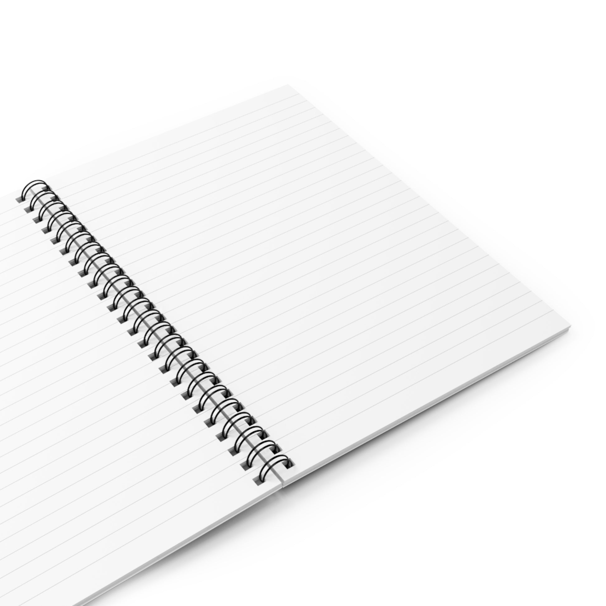 blank pages in a notebook lined