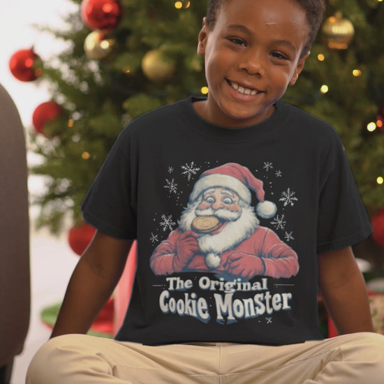 santa cookie monster