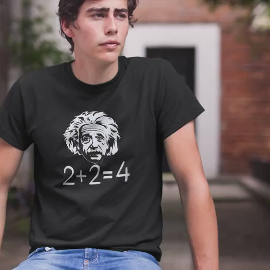Einstein 2+2 = 4 Shirt, Funny Einstein Shirt, Math Teacher Gift, Science Albert Gift, Albert Einstein Tee, Professor Funny Gift, e=mc2 gift