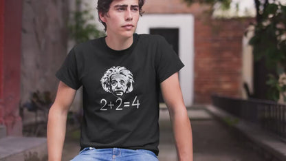 Einstein 2+2 = 4 Shirt, Funny Einstein Shirt, Math Teacher Gift, Science Albert Gift, Albert Einstein Tee, Professor Funny Gift, e=mc2 gift