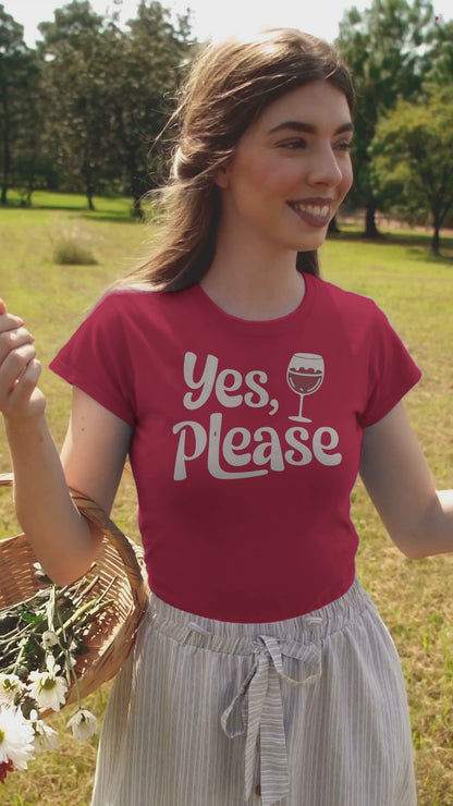 Yes Please Wine T-Shirt|Vintage Wine Clothing|Wine Tasting Gifts|Gift For Wine Lovers|Grapevine loversHer