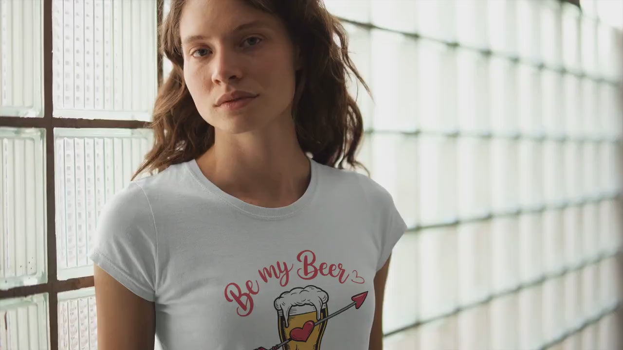 Be My Beer Valentine Shirt,Couples Shirt,Girlfriend Gift,Funny Valentines Shirt,Be My Valentine,Favorite Valentine Gift,Couples Shirt