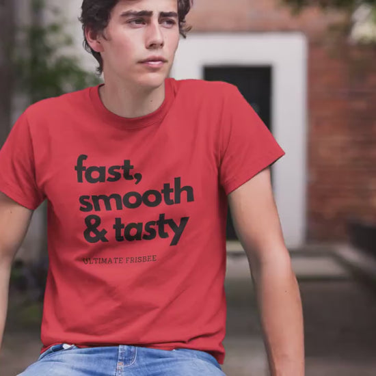 Fast, Smooth & Tasty Ultimate Frisbee Shirt, Funny Ultimate Shirt, Frisbee Player Gift, Disc Golf Shirt, Ultimate Apparel, Best Ultimate Gif